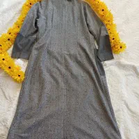 مانتو نخ پنبه طوسی