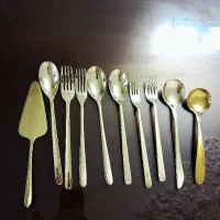 قاشق و چنگال  طلایی مارک خارجی