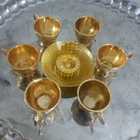 سرویس جام و فنجان برنجی