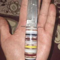 چاقو زنجانی سلیمانی طرح پرنده قدیمی