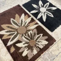 ست سه تیکه قالیچه و پادری کرم نسکافه ای