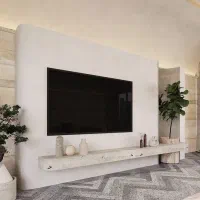میز tv سنگی، میز تلویزیون لاکچری با طراحی خاص