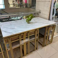 میز غذاخوری مستطیلی شش نفره آماده ارسال فوری