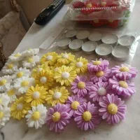 شمع بابونه.گیفت .ست سنگی