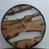 ساعت دیواری مدل چوبی روستیک
