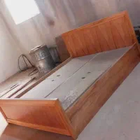 تخت خواب دونفره تمام چوب راش