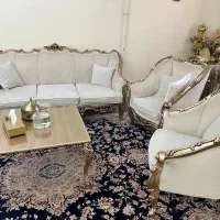 مبلمان ۷ نفره استیل همراه نهار خوری