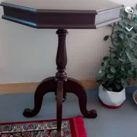 میز خاطره ۸ ضلعی بزرگ با چوب گردو