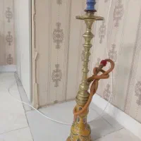 قلیان برنجی شیشه ۳پوست
