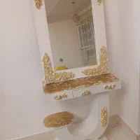 بوفه ورق طلا و میز و آیینه