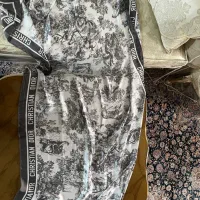 شال ابریشم دور دست دوز دیور