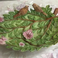 ظرف دکوری گل برجسته