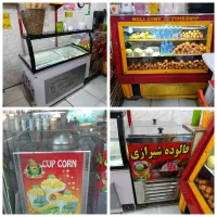 یخچال تاپینگ اسکوپی و دو عدد یخچال و دستگاه ذرت