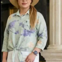 شومیز ایتالیایی  گره دار