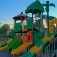 تولیدتاب و سرسره فضای بازی پارک کودک مدل ساده باغی