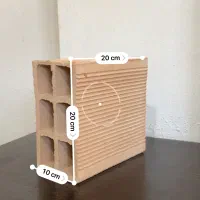 آجرده سوراخ فشاری سفال تیغه وسقفی مصالح ساختمانی