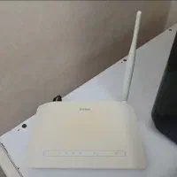 مودم +dlink ADSL2 بهمراه کابل تلفن و شبکه