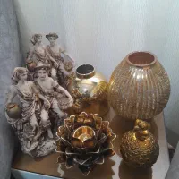 دکوری اکسسوری.نمایشگاه.قندان گلدان مجسمه جاشمعی