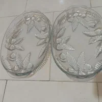 یک جفت دیس میوه ویک عدیس پاه دارتراش آلمانی