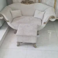 صندلی دونفره کودک همراه با پاف