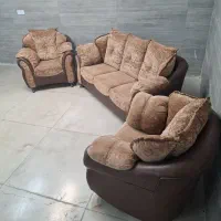 مبل راحتی نیم ست نسکافه ای