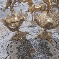 دو عدد قندان برنزی با ی میوه خوری پایه اسبی|ظروف سرو و پذیرایی|تهران, شهرک ولیعصر|دیوار