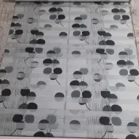 پرده زبرا طوسی سفید آشپزخانه بسیار تمیز