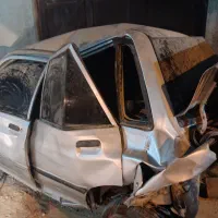 ماشین پراید صبا تصادفی