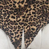 شومیز گره ای نخی سیلک پلنگی