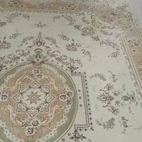 دو عدد فرش 9متری کرم بدون سوختگی وپارگی700شانه