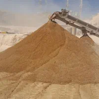 شن ماسه مخلوط سنگ پی سنگ لاشه گل باغچه خاک با