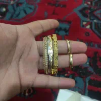 طلا دست د النگو و  انگشتر به اندازه 27 گرم