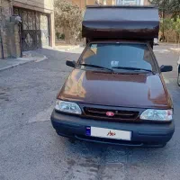 پراید وانت کم کار خونگی خوشرنگ و زیبا
