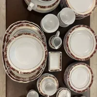 سرویس چینی ۶ نفره ۵۱ پارچه حمید، در حد نو