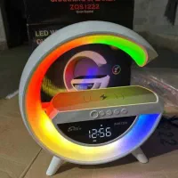 اسپیکر هوشمند RGB با شارژر وایرلس و ساعت دیجیتال