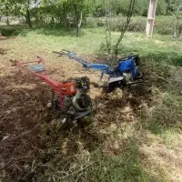 شخم با تیلر گازوئیلی