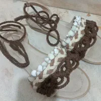 انواع سفارش صندل مکرومه در همه رنگ و مدل