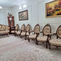 مبل  استیل ،سلطنتی ۹ نفره همراه میز و عسلی