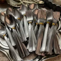 قاشق چنگال حسن بن علی و کلیه ظروف قدیمی و نو