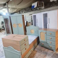 سرویس چوب تخت کمدمدل الینا