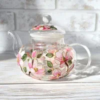 نقاشی روی ظروف شیشه ای دست ساز