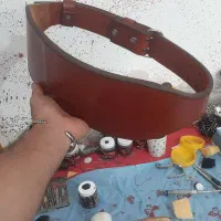 کمربند باشگاهی چرم گاومیشی
