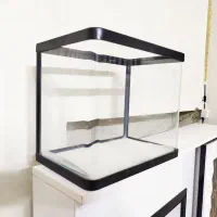 حراج آکواریوم شیشه خم شرکتی نو سایز 31