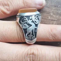 انگشتر نقره ساچمه