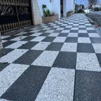 موزائیک واش بتن تمام اتوماتیک حیاطی و صاف