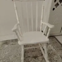 صندلی راکر سفید کاملا سالم و نو
