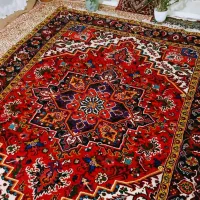 فرش هریس تاجری دستباف9متری1عددزیبا بارماخ