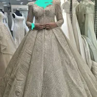 لباس عروس عربی با تور