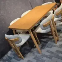 میز ناهاخوری تک نهارخوری تابش دو پشتی شرکتی