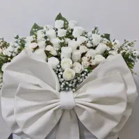 دسته گل عروس و باکس گل